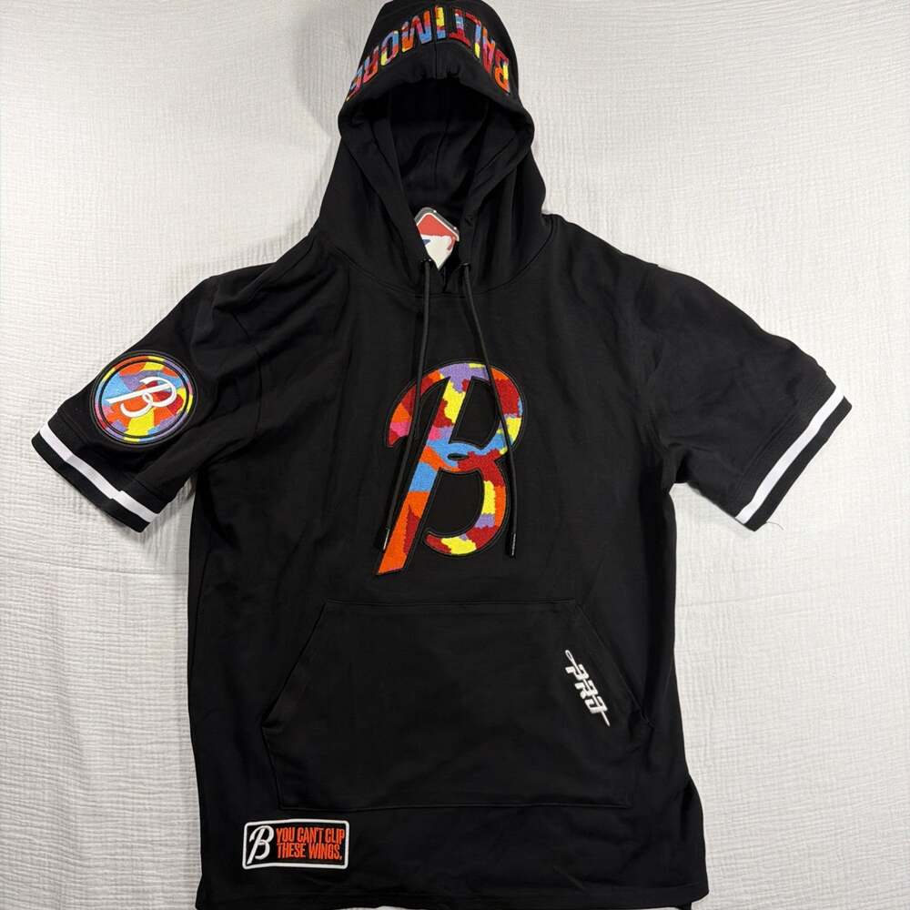 New PRO STANDARD Baltimore Orioles City Connect S/S Hoodie Sweatshirt Sz M